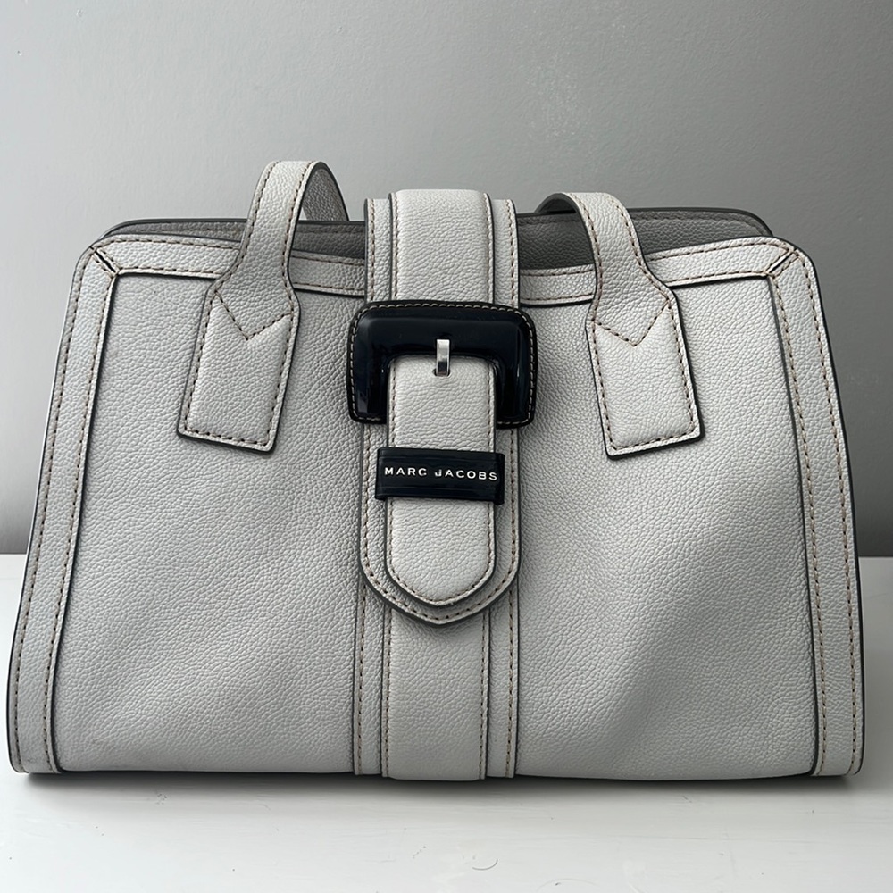 Marc Jacobs Leather Tote with Patent Buckle